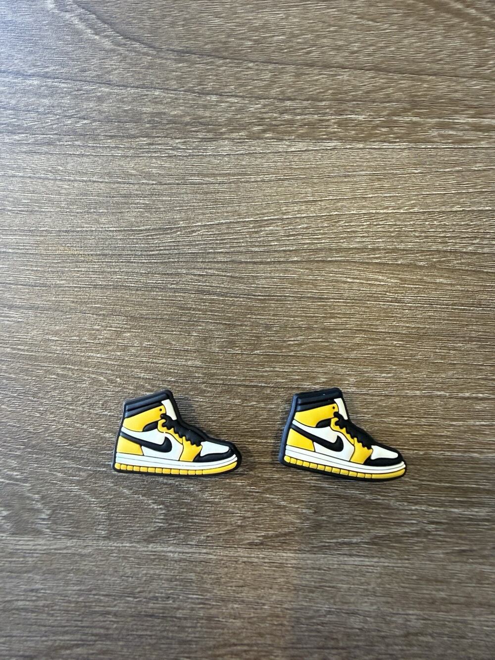 Retro Yellow Nike Shoe Croc Charm